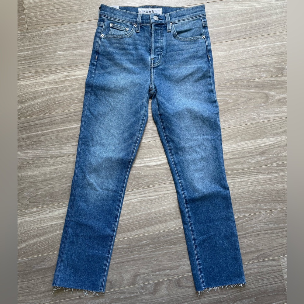 Frank & Eileen Women’s The Cork Everyday Jean Sz 26 Medium Wash Denim EUC